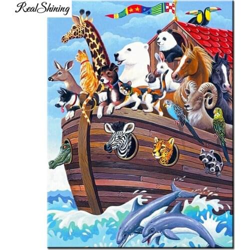 5d Diamond Painting Giraffe Bear Horse Boat Handmade Diamond Embroidery Animal Picture Christmas Home Decor Cross Stitch T380