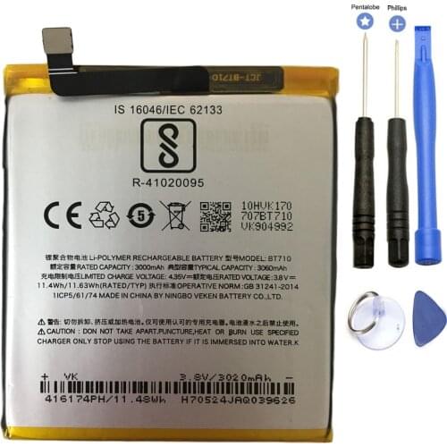 3060mAh BT710 battery ForMeizu blue A5 M5c M710M M793Q cell Batterie Bateria Batterij With Repair Tools