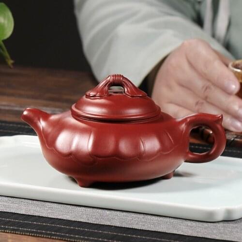 Authentic handmade purple clay teapot household Teapot Tea Set kungfu tea teapot Dahongpao is the icing on the cake