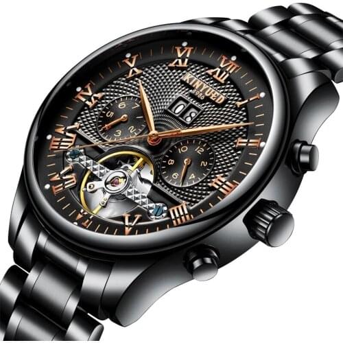 Watch for Men Luxury Casual Fashion Automatic Hollowed Mechanical Watches Мужские механические часы