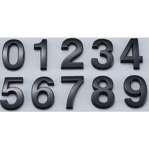3D Digital House Number Room House Number 5cm Sign Sticker Hotel Digital Signage House Number 0-9 Number