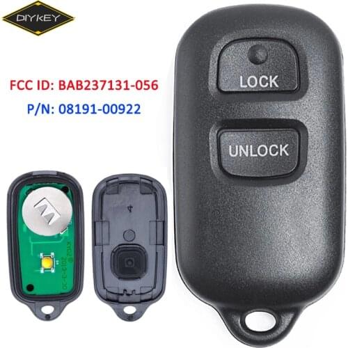 DIYKEY Remote Key FCC: BAB237131-056 for Toyota Scion xB Tundra Tacoma Solara Sienna Sequoia RAV4 Prius Land Cruiser RS3200