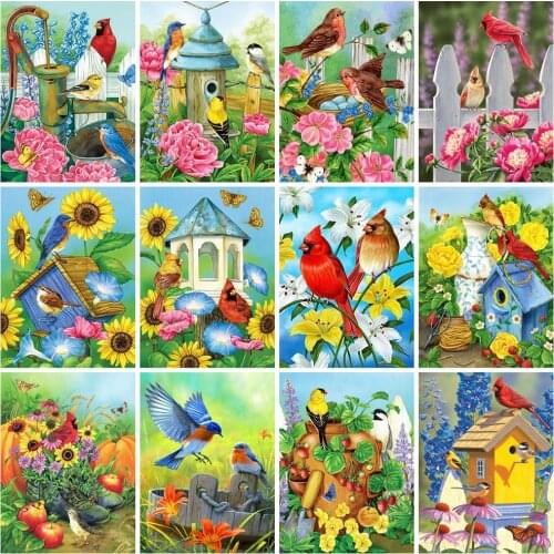 EverShine Diamond Embroidery Bird Diamond Painting Full Square Animal Rhinestone Art Mosaic Kits Sale Handmade Hobby Gift