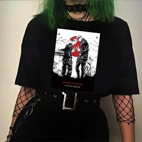 Anime Jujutsu Kaisen Anime Graphic T Shirts Japanese Gojo Satoru Tshirt Streetwear Harajuku Teen Manga Tops