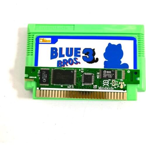 Blue Bros 3 Nes/FC Card For 60 Pin 8 Bit Game Player
