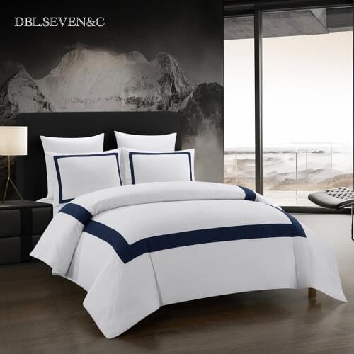 2/3 pcs luxury American style Linens Splicing bedding set Bed linen for home hotel Quilts duvet cover sets for beds pillow case