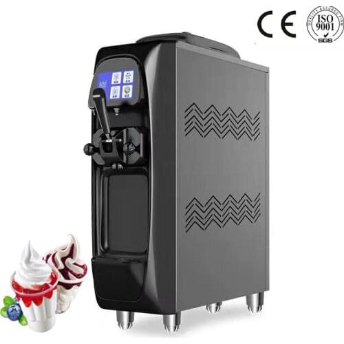 Commercial Automatic Small Soft Ice Cream Marker Machine Sundae 16-22L/H Capacity with Stainless Steel Tank and 1 Flavor