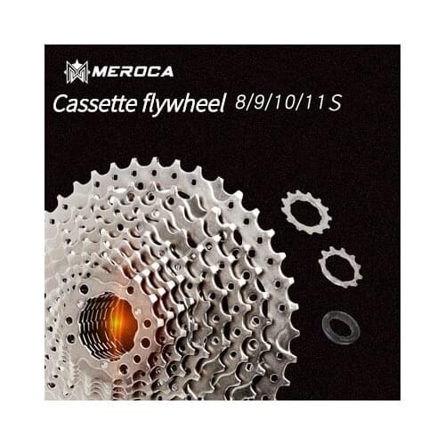 MEROCA Road Bicycle Freewheel 8/9/10/11S Speed Pure Steel 11-25/28/36T Cassette Freewheel Road Bike Flywheel