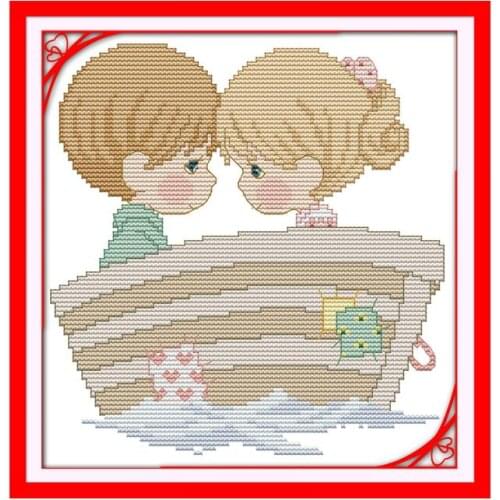 Rallied together cross stitch kit 14ct 11ct count print canvas stitches embroidery DIY handmade needlework plus