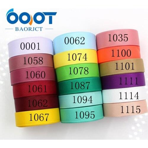 OOOT BAORJCT 181011-L16mm-4,16mm 10yards Solid Color Ribbons Thermal transfer Printed grosgrain,DIY Clothing handmade materials