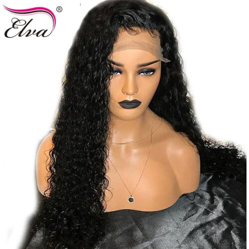 Pre Plucked 360 Lace Frontal Wig With Baby Hair Bleached Knots Brazilian Remy Lace Front Human Hair Wigs For Black Women Elva