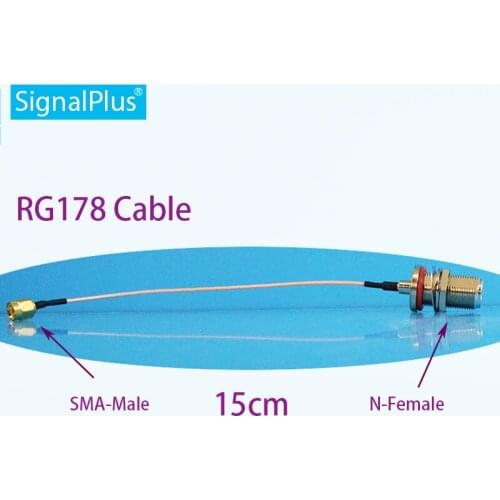 RG178 SMA-male switch N-Female extented connector Pigtail 15cm bulkhead RF coax cable for antenna 50pcs/lot