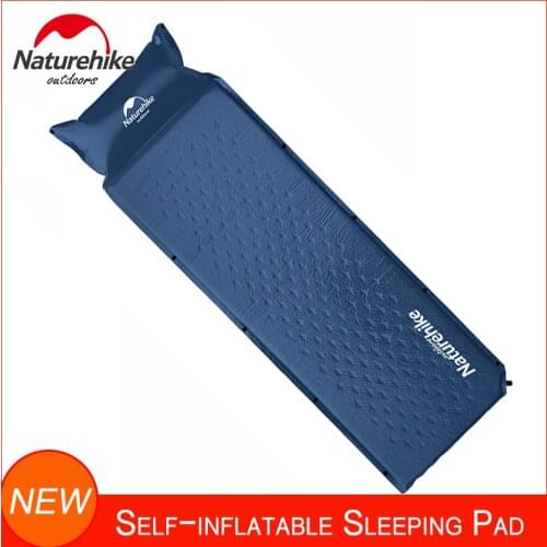 Naturehike Self-Inflating Sleeping Pad Camping Mat with Air Inflatable Pillow Folding Mattress for Hiking Backpacking Tent Mat