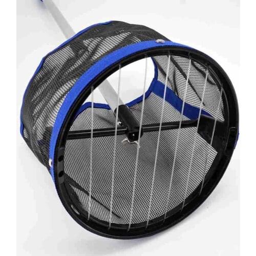 Large Capacity 120 Balls Table Tennis Ball Picker Adjustable Height Nylon Mesh Table Tennis Collection Tool