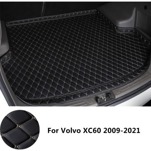 SJ High Side Waterproof Car Trunk Mat Tail Boot Tray Liner Cargo Rear Pad Parts Accessories For Volvo XC60 2009 2010 2011-2021