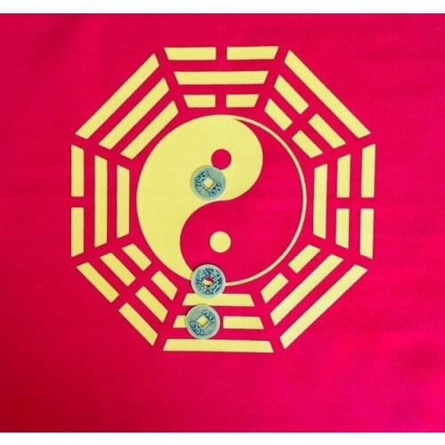 Eight trigrams tablecloth, six trigrams, 64 trigrams, 60 trigrams, enlarged version, hexagrams, copper coins, and square charts