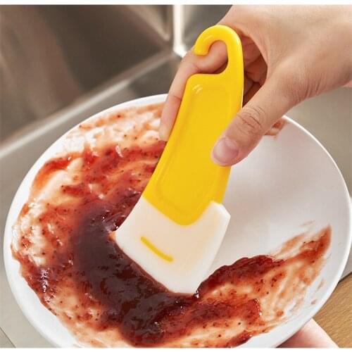Pan Cleaning Scraper Silicone Kitchen Spatula Cake Baking Tool Pastry Spatulas