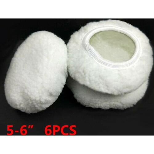 Replacement Polishing pad 5-6 inches White Accessories Cushion Detailing