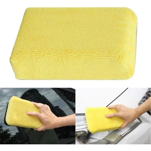 VODOOL Practical Car Auto Washing Cleaning Sponge Superfine Fiber Cleaning Cloth Car Wash Yellow Sponge Block Car Styling