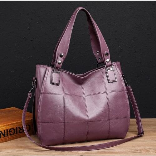 2021 New women leather handbags Designer Fashion womens shoulder messenger bags large capacity ladies High Quality tote bag