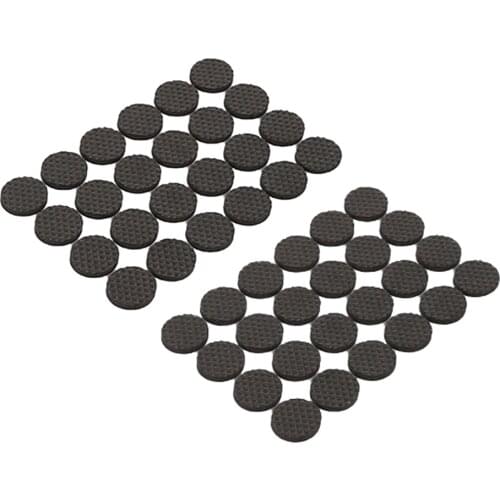 36pcs 2.5cm Table Mat Non-Slip Self-adhesive Pads Floor Silent Protectors Feet Cover for Furniture Table Chair (Round Black) A30