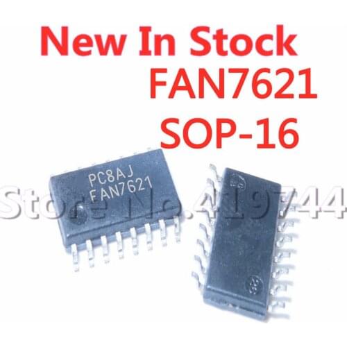 5PCS/LOT FAN7621SJX FAN7621 SOP-16 LCD power supply IC In Stock NEW original IC
