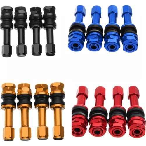 8Pcs TR48E Bolt-in Tire Valve Stems Tubeless Wheel Dust Caps High Pressure Straight Mouth For Sll Motorcycles Scooter Bicycle