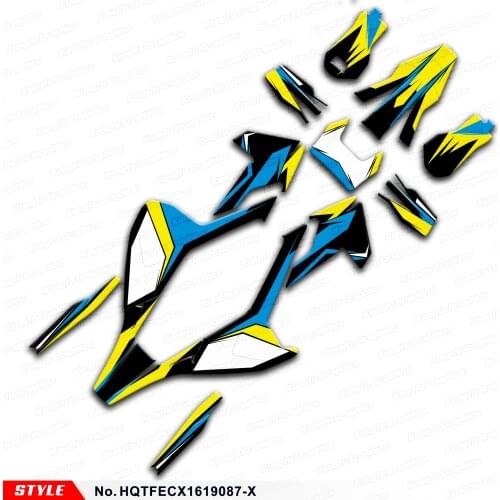 AFTEMARKET Racing Stickers for TE FE TX FX FS TC FC 125 150 250 300 350 450 501 16 to 19, Style No. HQTFECX1619087-X