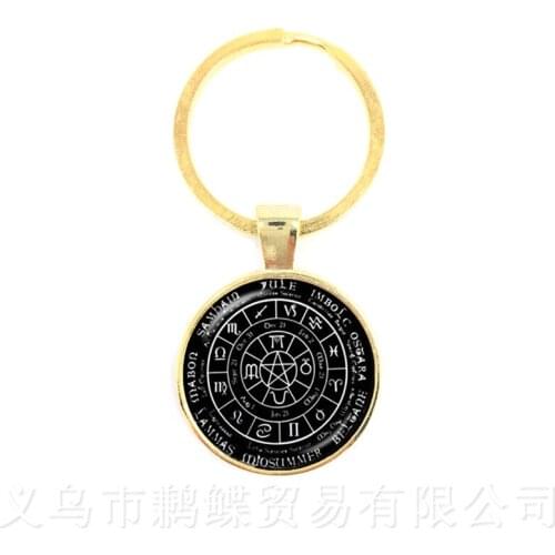 Good A++ Brand Keychain New Twelve Constellations Glass Keyring Time Gem Popular Pendant Jewelry Wholesale