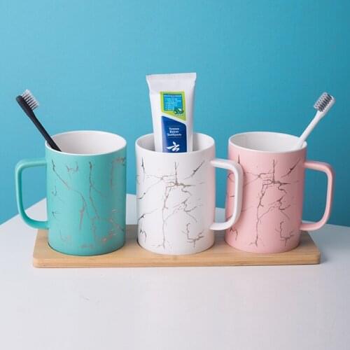 Couple style mouthwash cup Toothbrush cup High-grade ceramics Bathroom bathroom Home Hotel Supplies