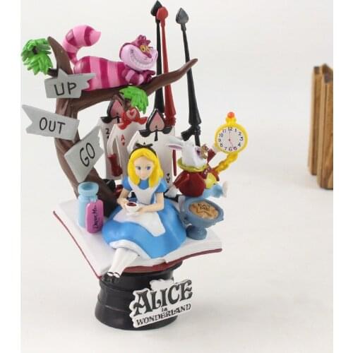 16cm Disney Alice In Wonderland Princess PVC Collection Figurine Toy Model For Children Gift