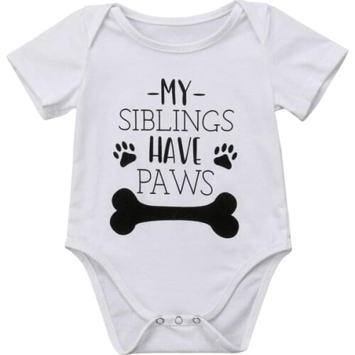 FOCUSNORM Funny Newborn Baby Boy Girl Romper Babygrows Short Sleeve Playsuit Clothes Outfits