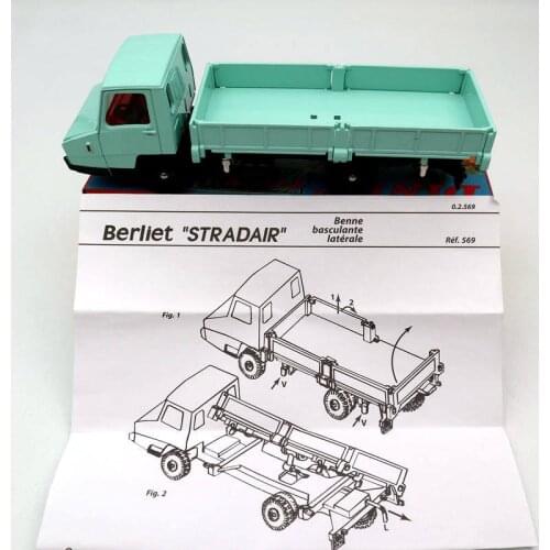 Atlas Dinky Toys 569 For Berliet Stradair Benne BASCULANTE Laterale Truck Diecast Models Collection Auto car gift