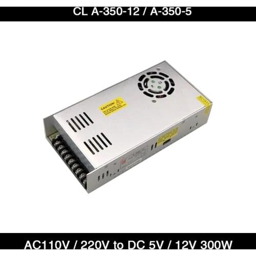 HD Industrial Power Supply AC 110V / 220V to 12V 29A 348W / 5V 60A 300W Chuanglian Power Supply for LED Screen