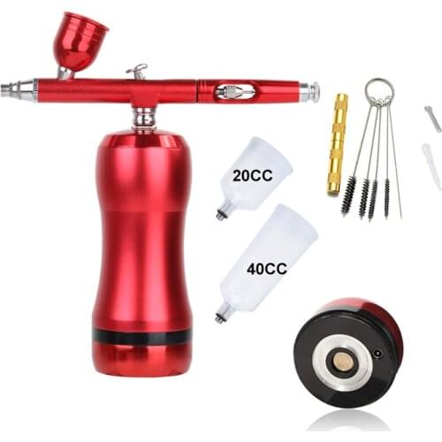 Instagram Smart Airbrush With Compressor High Pressure Oxygen Spray Gun Tattoo Beauty Salon Mineral Cosmetics Nail Art Design