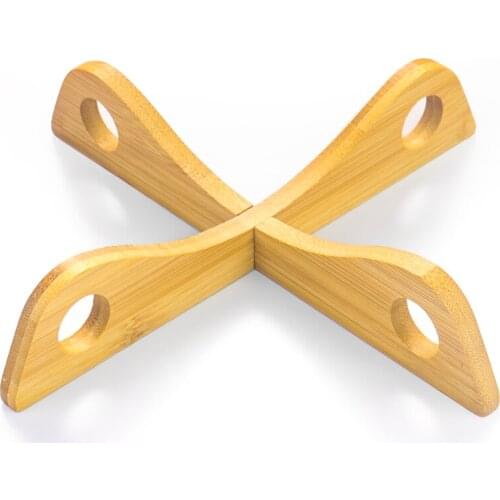 Multifunctional Pot Tray Rack Detachable Wood Table Mat Heat Insulated Stand Dish Potholders Holder Steaming Rack Kitchen Gadget