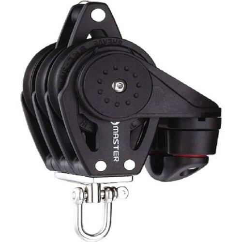Marine Boat Yacht Sailboat Hardware 75mm 2 15/16 inch Triple Swivel Shackle Fairlead Cleat Becket Block Master BB-0713F