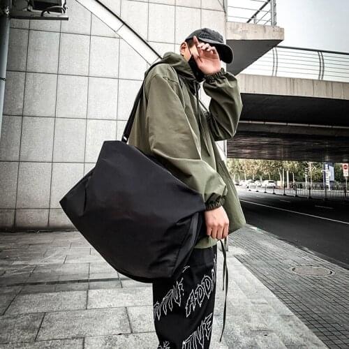 2022 new solid Oxford shoulder bag messenger bag mens simple and versatile storage bag travel bag fitness bag