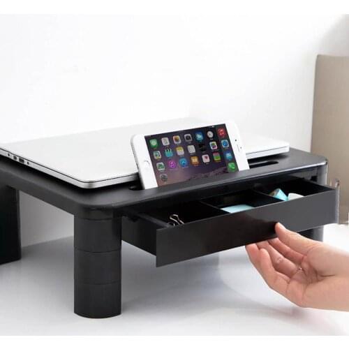 3 Styles Adjustable Computer Shelf Screen Base TV Monitor Stand Computer Monitor Tablet Computer Storage Bracket