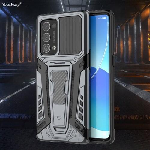 For OPPO Reno 6 Pro Plus Case Silicone Protective Holder Armor Bracket Rubber For OPPO Reno6 Pro Plus Cover Reno6 Pro Plus