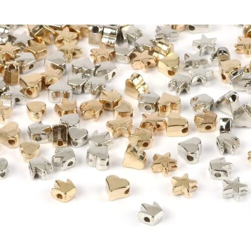 Mixed Crown Star Flower Love Heart CCB Loose Spacer Beads for Needlework Jewelry Making Diy Charms Bracelet Necklace Accessories