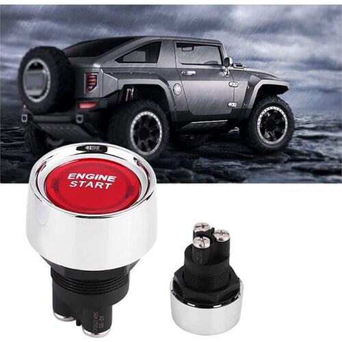 Universal 12V Car Red/Blue/Green Illuminated Engine Start Switch Push Button 100% brand new and high quality