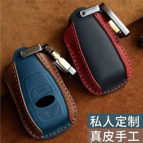 High-Quality Leather Car Smart Key Case Cover for Subaru XV Forester Outback Legacy BRZ Car Accessories