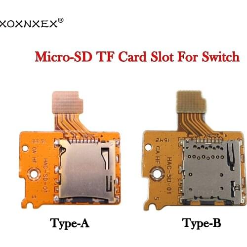XOXNXEX Micro-SD TF Card Slot Socket Board Replacement For Nintendo Switch NS Joy-Con Game Console Card Reader Slot Socket