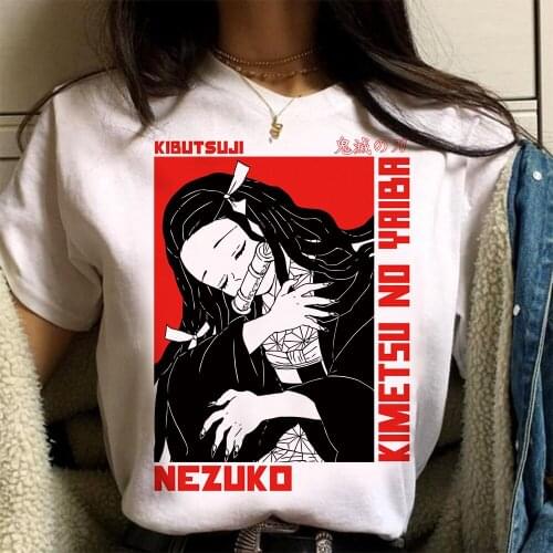 Demon Slayer Funny Cartoon T Shirt Men Fashion Kimetsu No Yaiba T-shirt Nezuko Kamado Graphic Japanese Anime Tshirt