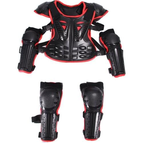 New For Height 0.85-1.7M Child Body Protector Motorcycle Waistcoat Armor Kids Motocross ATV Dirt Bike Chest Spine Knee Elbow Pad