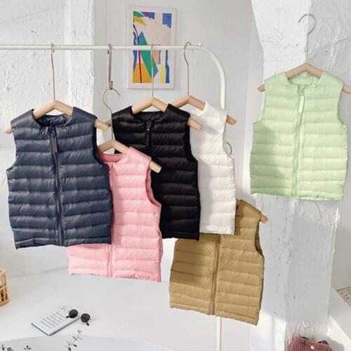 New Baby Down Vest for Boys Girls Outing Clothes Warm Autumn Winter Waistcoat Children