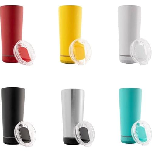 15pcs/Lot Porpular 18oz Speaker Music Tumbler Double Vacuum Water Bottle Waterproof Portable For Christmas Gift Cup