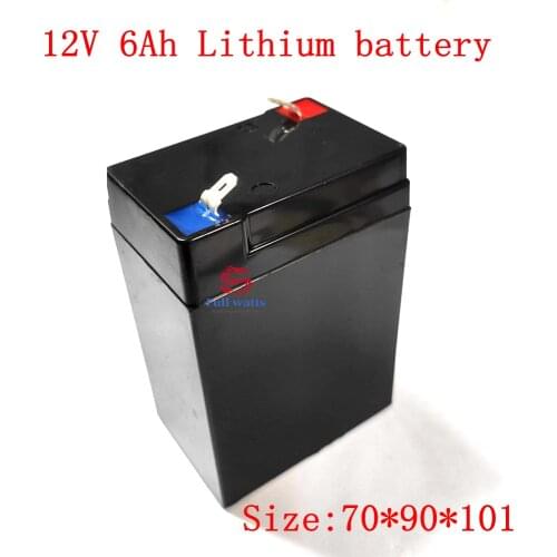 1pcs 12v 6Ah 6000mah Rechargeable Lithium Li Ion Battery Pack with BMS for Flashlight Electric Tools Electric Toys +charger