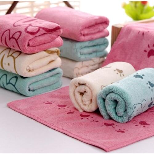 25x50cm Lovely Rabbit Bear Monkey Soft Microfiber Baby Infant Small Bath Towel Newborn Absorbent Drying Washcloth Feeding Cloth